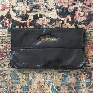 Black Patent Leather Hobo International Clutch